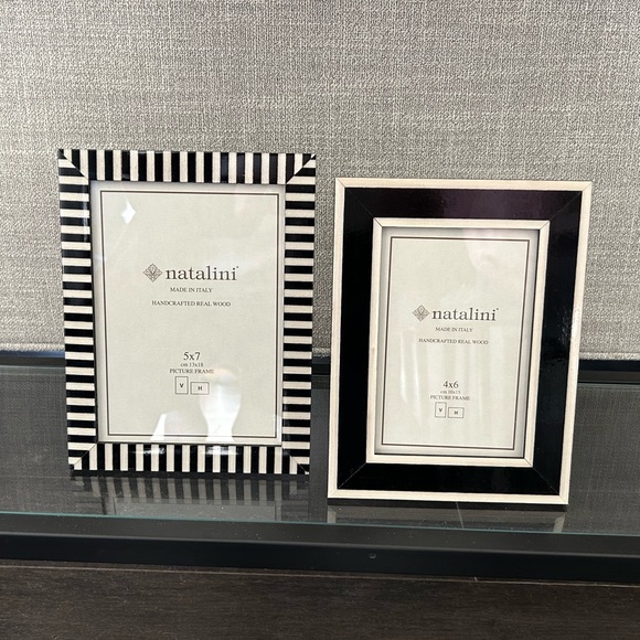natalini Accents New Set Of 2 Natalini Inlay Italian Picture Frames